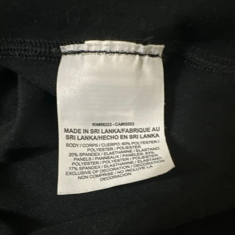 Nike Dri-FIT Womens Activewear 1/2 Zip Mock Neck Long Sleeve Black M